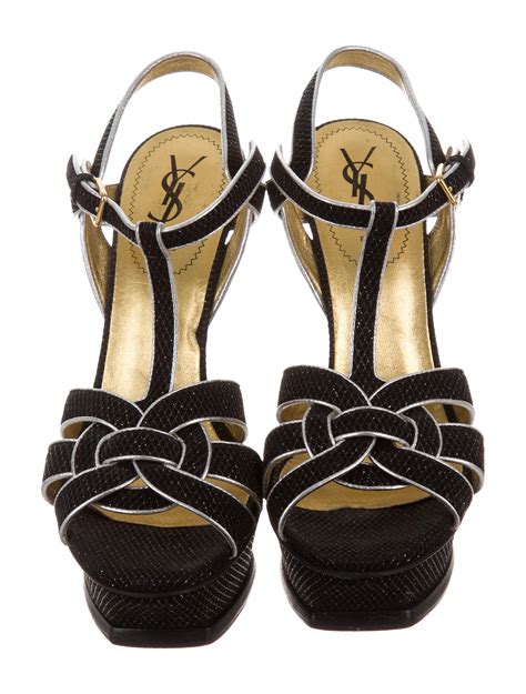 sandales tribute yves saint laurent|ysl tribute sandals with tights.